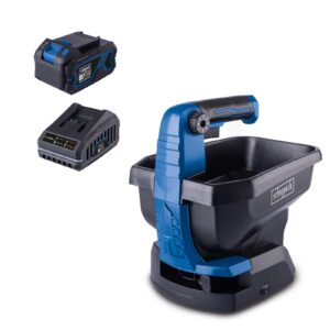 Akku-Handstreuer C-GSP800-X Scheppach | Streubreite 5m| Fassungsvermögen 3,5L| Flächenleistung 800m2 | inkl. 4Ah Akku und 2,4A Ladegerät