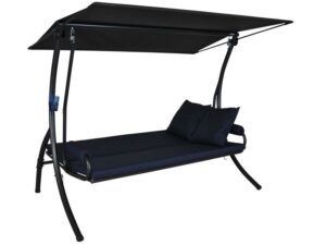 Angerer Hollywoodschaukel "WAVE", 3-Sitzer (Blau)