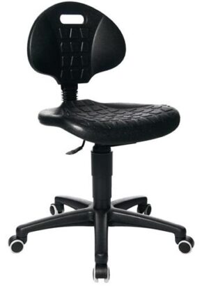 Arbeitsdrehstuhl Tec 20 Rl.Polyurethanschaum, schwarz