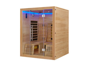 Artsauna Infrarotkabine "Helsinki150", mit Dual-Technologie und Hemlockholz