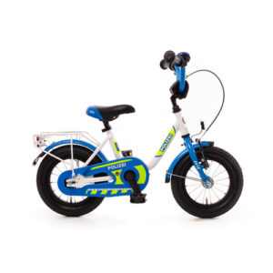 BACHTENKIRCH Kinderfahrrad "12" POLIZEI", Rücktritt, weiß - weiss