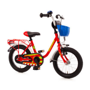 BACHTENKIRCH Kinderfahrrad "14" FEUERWEHR", Rücktritt, rot