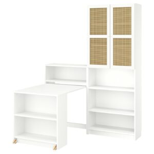 BILLY / HÖGADAL Bücherregalkombination + Klapptisch