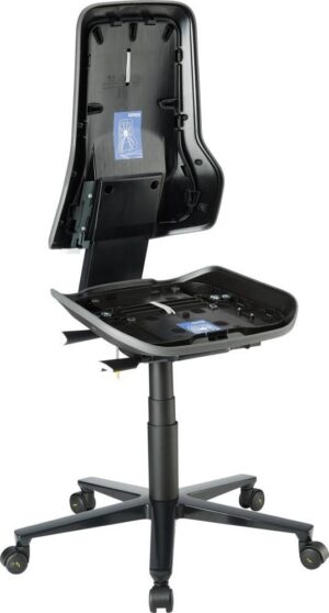 Basisstuhl ESD NEON 2 grau mit Rollen synchro