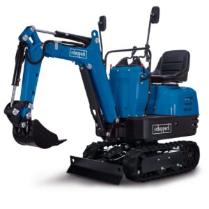 Benzin Mini Bagger EXC815 Scheppach - 8,5 PS | 2330mm Grabweite | 690mm Spurbreite | Kettenantrieb