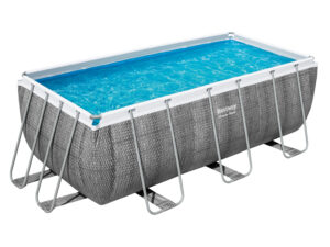 Bestway Power Steel™ Frame Pool Komplett-Set mit Filterpumpe, ca. L 412 x B 201 x L 122 cm""