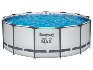 Bestway Steel ProMAX Stahlrahmenpool-Set mit Filterpumpe Ø 396 x 122 cm
