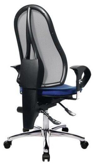 Bürodrehstuhl m.Permanentkontakt, blau/blau 460-560mm m.Rl.TOPSTAR