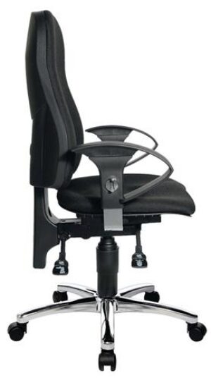 Bürodrehstuhl m.Permanentkontakt, schwarz 460-560mm m.Rl.TOPSTAR