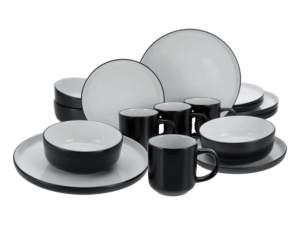 Creatable Geschirrset "Nordic Cool Black" (16-teiliges Kombiservice)