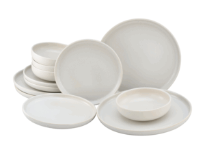 Creatable Geschirrset "Uno offwhite" (12-teiliges Teller Set)
