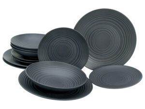 Creatable Teller-Set "Lava Stone", 12-teilig