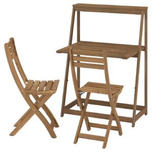 DJUPÖN / ASKHOLMEN Tisch und 2 Klappstühle