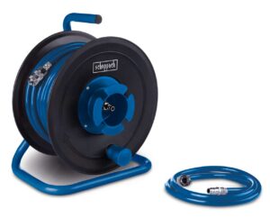Druckluft Schlauchtrommel Scheppach - max. 10bar | 1/4 Zoll Schlauchanschluss | 20m Druckluftschlauch