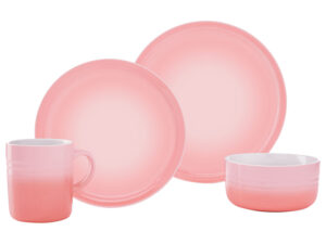 ERNESTO® Kombiservice 24 tlg. Set Porzellan Pastell (Rosa)