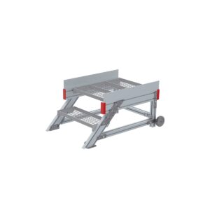 Euroline Anstieg 45 Grad, 600 mm Stufenbreite, Stufenausführung Stahl - Gitterrost 2 Stufen