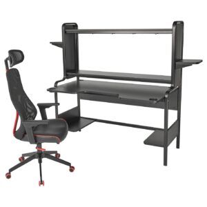 FREDDE / MATCHSPEL Gamingschreibtisch und -stuhl