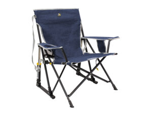 GCI Kickback Rocker™ Campingstuhl mit Schaukelfunktion (Heathered Indigo)