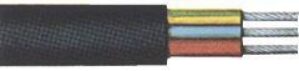 Gummischlauchleit.H05RR-F3x1,5mm2,schwarz, 50m