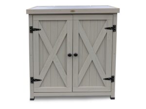 HABAU Gartenschrank "Laura", 80 x 45 x 92 cm, grau