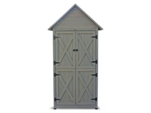 HABAU Gartenschrank "Lena", 83 x 45 x 178 cm, grau