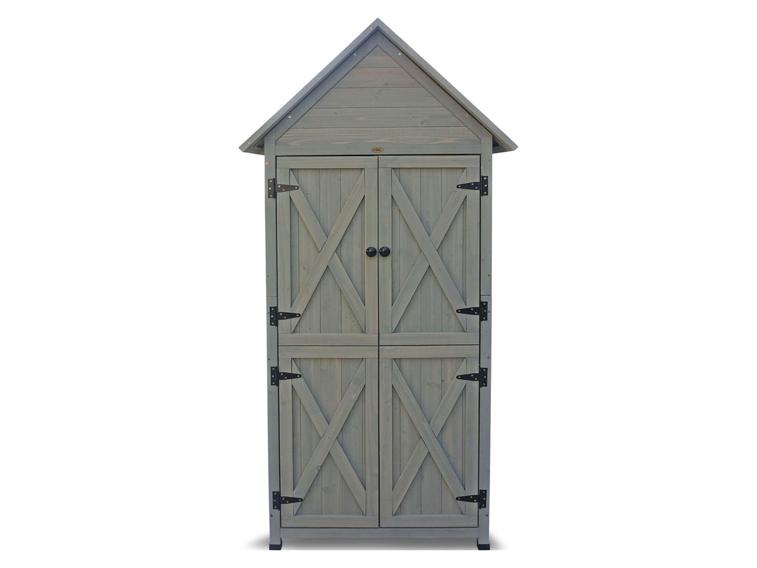HABAU Gartenschrank "Lena", 83 x 45 x 178 cm, grau