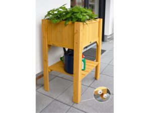 HABAU Hochbeet "Kompakt" mit Ablage (Natur)