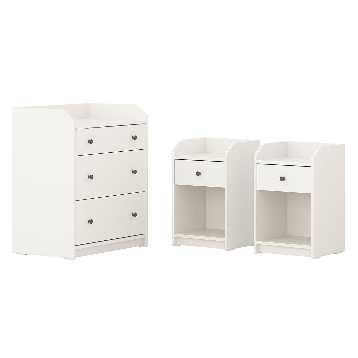 HAUGA Schlafzimmermöbel 3er-Set