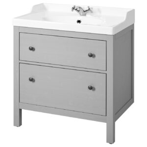 HEMNES / RUTSJÖN Waschbschr+Schubladen/Waschb/Mibatt