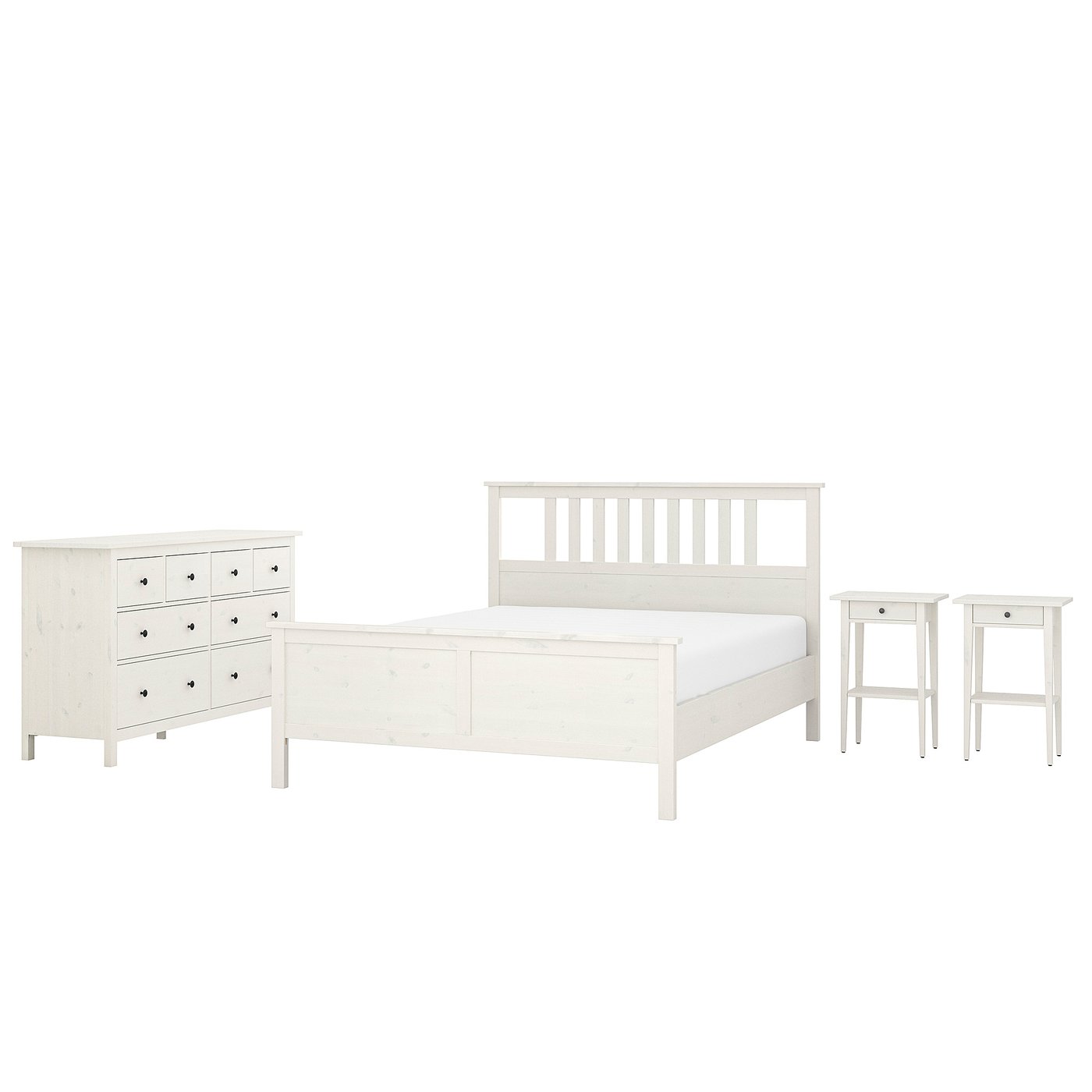 HEMNES Schlafzimmermöbel 4er-Set