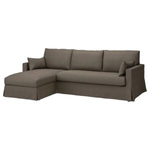 HYLTARP 3er-Sofa mit Récamiere, links