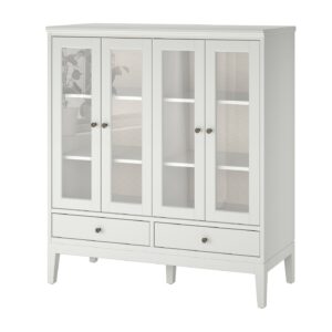 IDANÄS Schrank mit Glasfalttüren