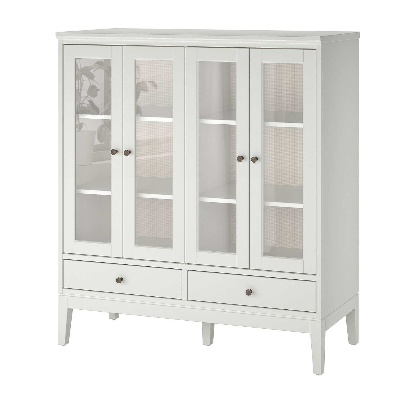 IDANÄS Schrank mit Glasfalttüren