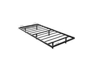 Juskys Metallbett Palamos mit LED (90 x 200 cm, Schwarz)