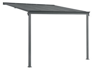 Juskys Terrassendach Borneo (Dunkelgrau, 3x3m)