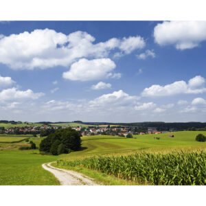 KOMAR Vliestapete "Bayrische Idylle", Breite 350 cm, seidenmatt - bunt