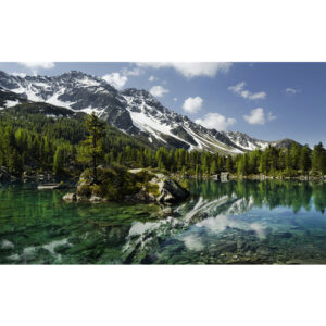 KOMAR Vliestapete "Bergmagie", Breite 450 cm, seidenmatt - bunt