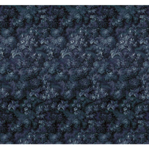 KOMAR Vliestapete "Botanique Bleu", Breite 300 cm, seidenmatt - bunt