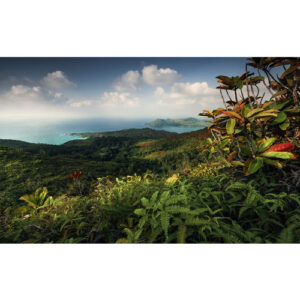 KOMAR Vliestapete "Heavens Balcony", Breite 450 cm, seidenmatt - bunt