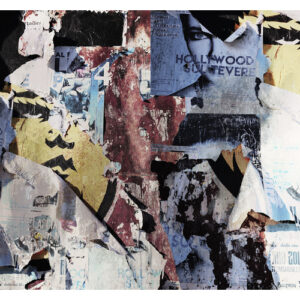 KOMAR Vliestapete, Kollage, bunt - rot