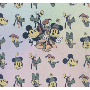 KOMAR Vliestapete "Mickey Fab5", bunt, glatt