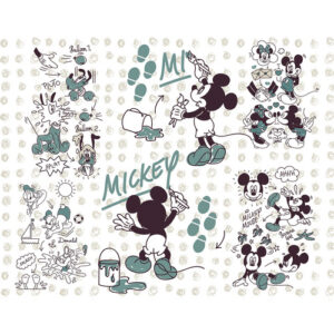 KOMAR Vliestapete "Mickey and Friends", bunt, glatt