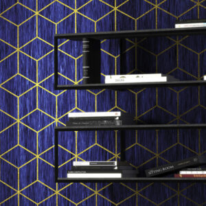 KOMAR Vliestapete "Mystique Bleu", Breite 400 cm, seidenmatt - bunt