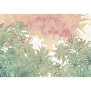 KOMAR Vliestapete "Palmiers", Breite 400 cm, seidenmatt - bunt