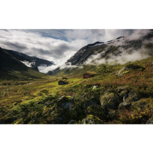 KOMAR Vliestapete "Pure Norway", Breite 450 cm, seidenmatt - bunt