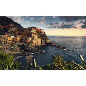 KOMAR Vliestapete "Village", Breite 450 cm, seidenmatt - bunt