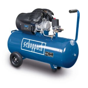 Kompressor HC120DC Scheppach - 10 bar I 100 Liter | 3PS | 412L/min | Doppelzylinder | ölgeschmiert