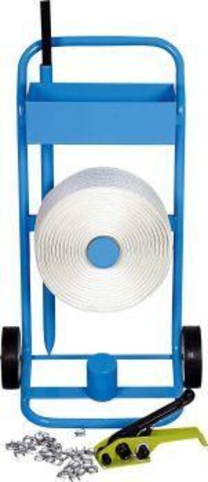 Kraftbandumreifungsset 16mm mit Abrollwagen 1 Stück