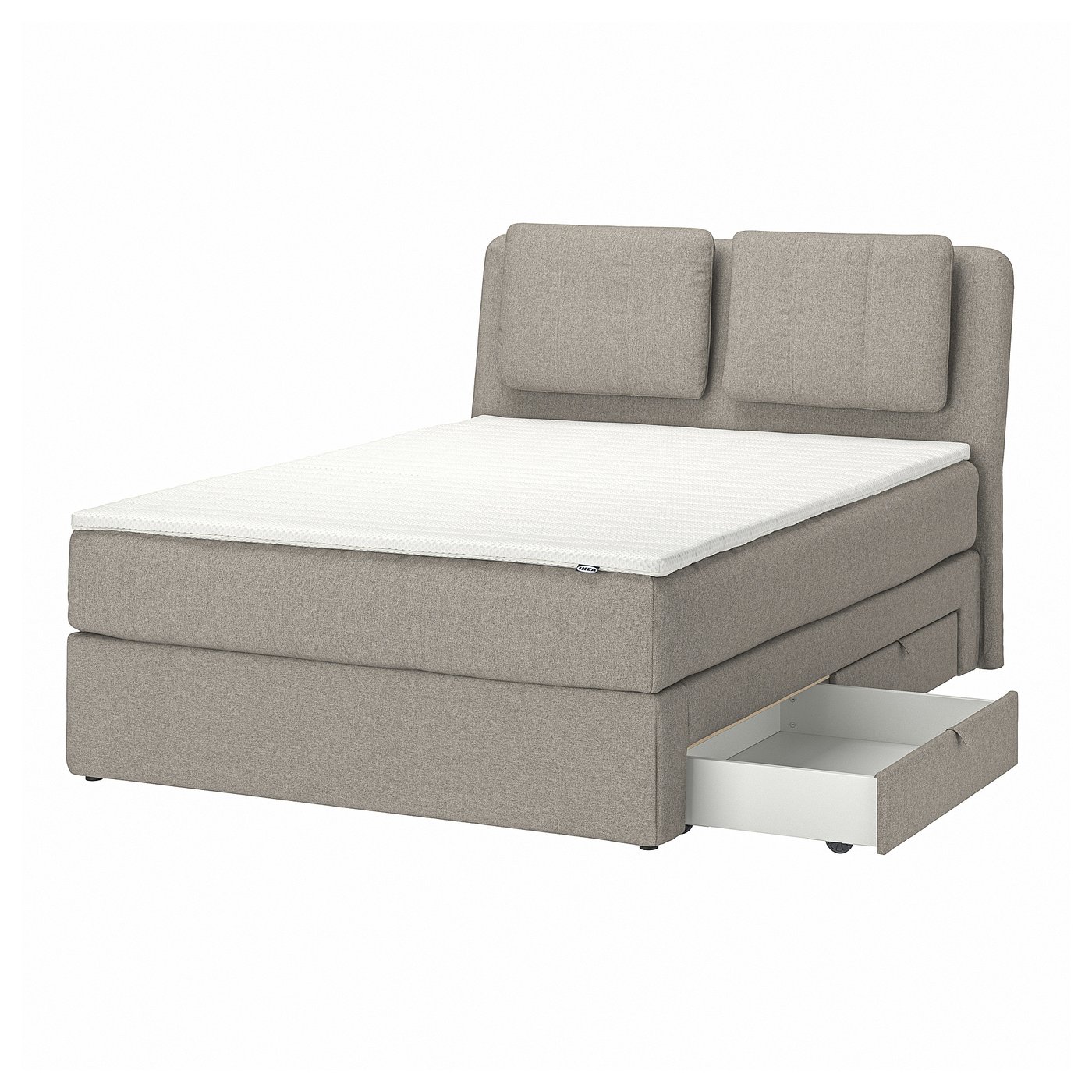 LILLFJÄLLET Boxspringbett mit Bettkasten