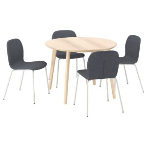 LISABO / KARLPETTER Tisch und 4 Stühle